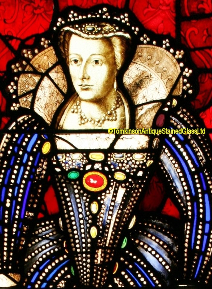 Mary Queen of Scots stained glass by Thomas Willement