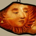 Antique Cherub Stained Glass