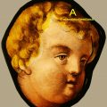 Antique Putti Stained Glass