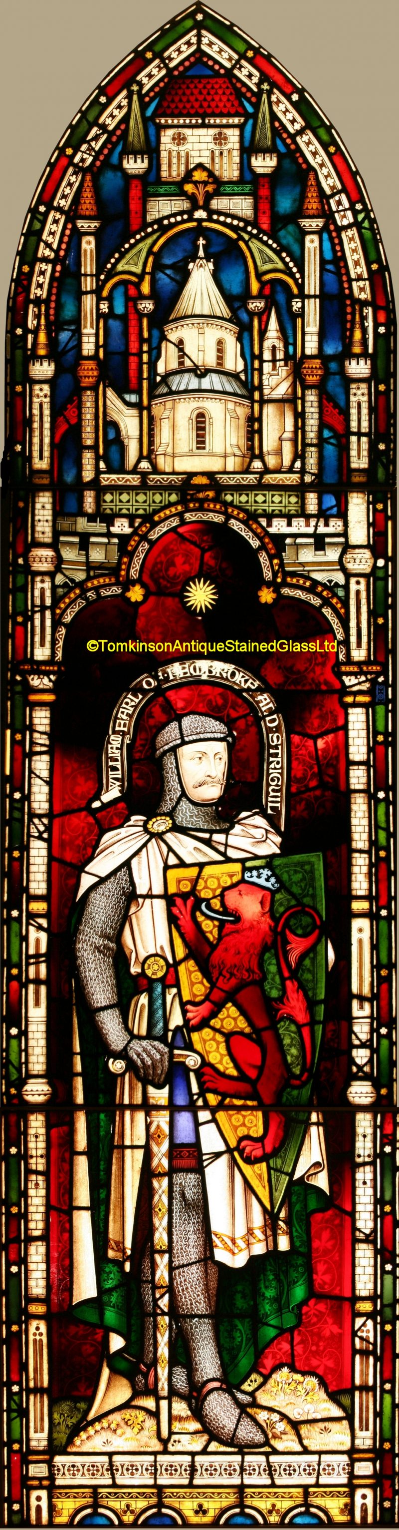 William, Earl Of Pembroke Stained Glass Window