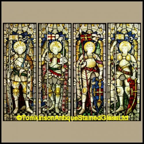 Archangels stained glass windows