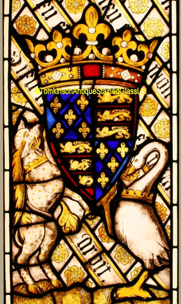 Ref: Vic579 - Victorian Stained Glass Window - Armorial ~ Coat of Arms ~ Heraldic - Image 4