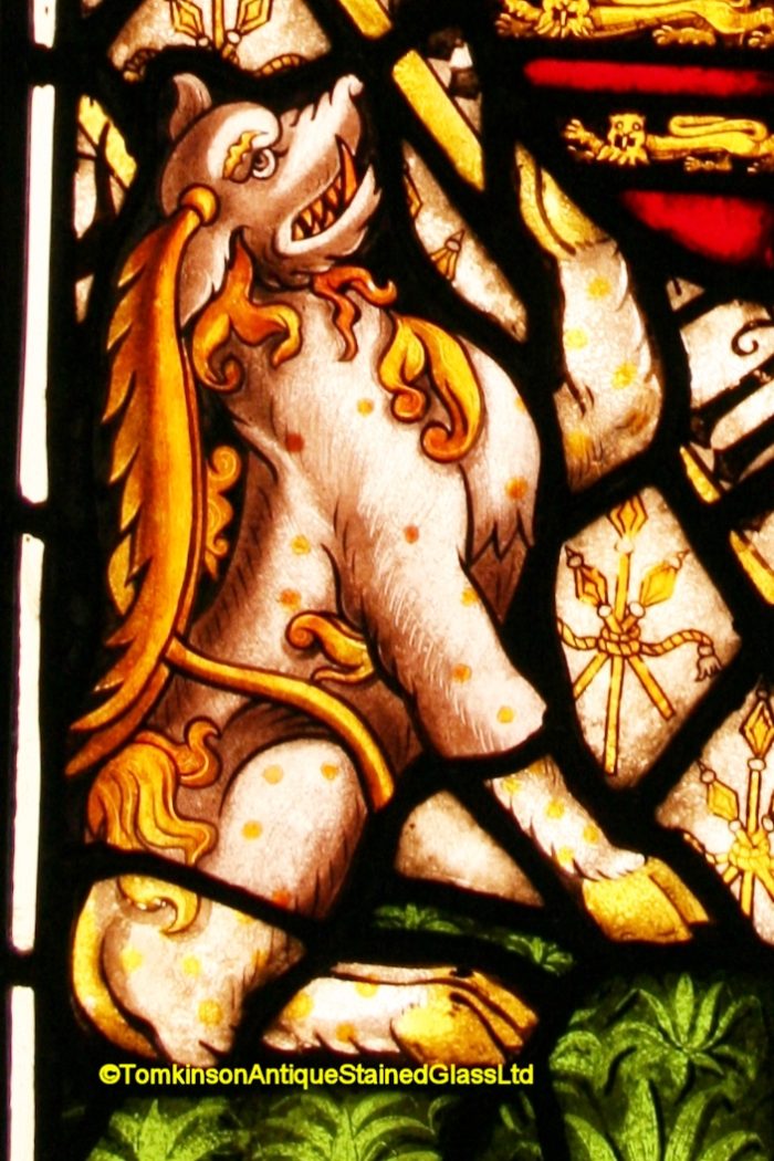 Ref: Vic581 - Victorian Stained Glass Window - Armorial ~ Coat of Arms ~ Heraldic - Image 5