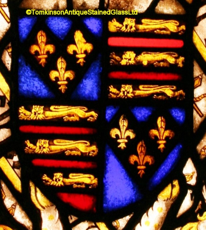 Royal Coat of Arms Stained Glass Window