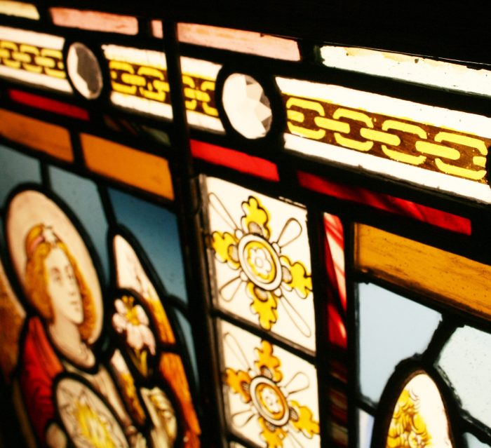 Hand Painted Stained Glass Window