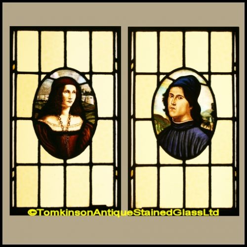 Paolo and Francesca Stained Glass Windows