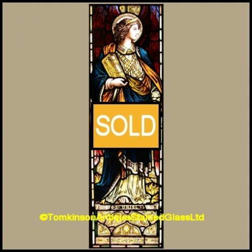 Antique Church Stained Glass Window