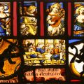 Original Swiss Coat of Arms Stained Glass Panel