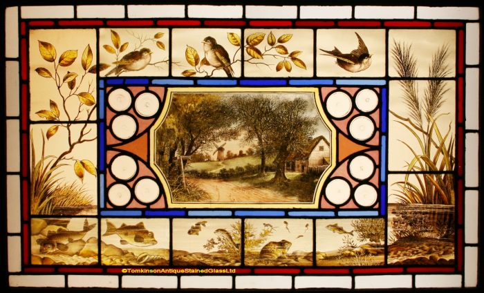 Arts & Crafts Stained Glass Window