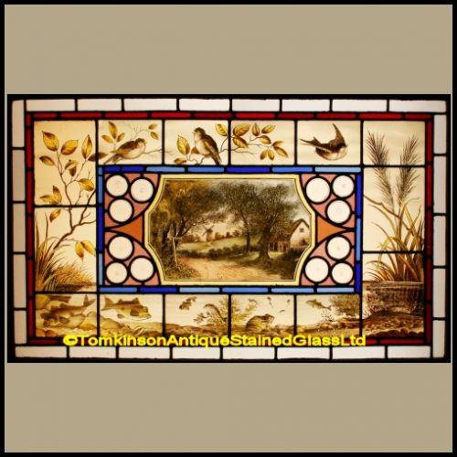 Arts & Crafts Stained Glass Window