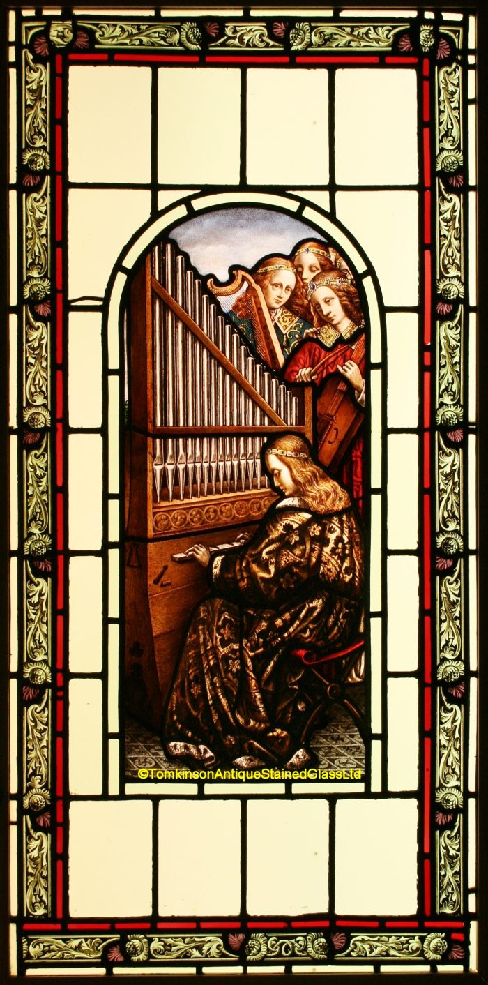 St Cecilia Stained Glass Window