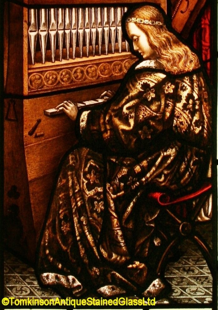 St Cecilia Stained Glass Window