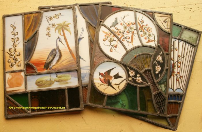 Antique Stained Glass Panels