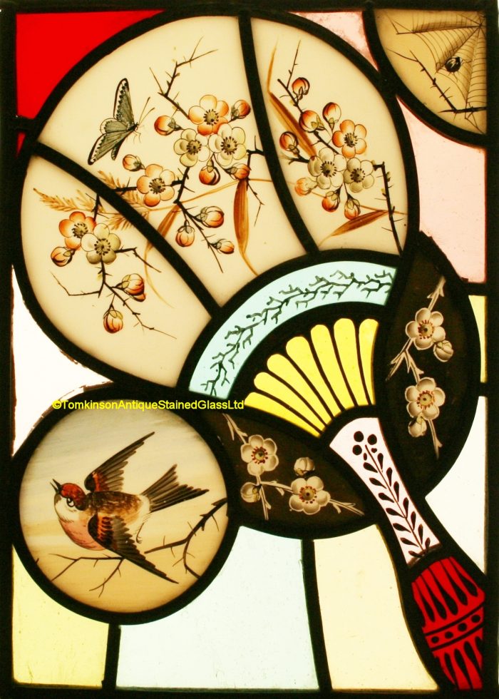 Ref: Ron489 - Roundel – 4 Antique Stained Glass Panels - - Image 5