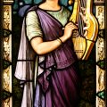 Pre-Raphaelite Stained Glass Window