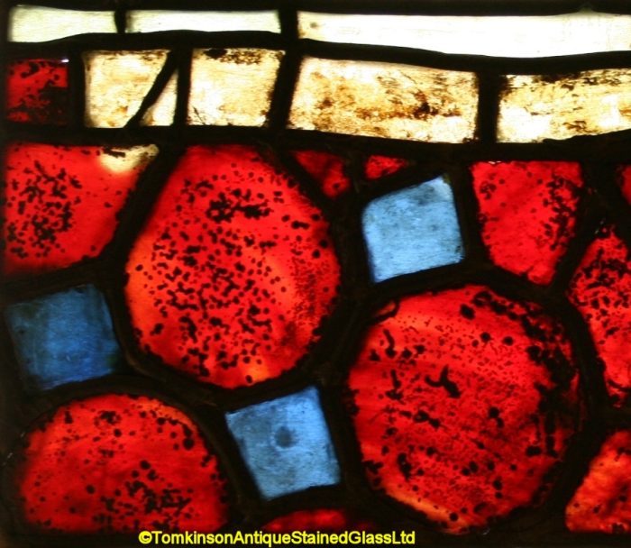 Ref: Ron498 - Roundel – Antique Stained Glass Panel - 16th Century Stained Glass Fragment - Image 3