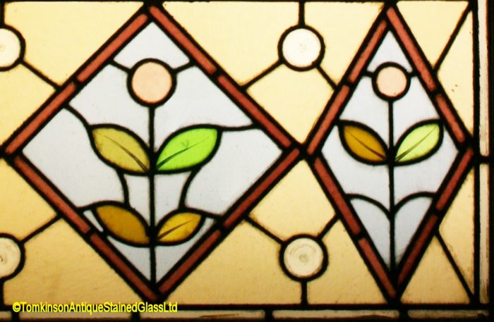 Ref: Ed357 - Antique Stained Glass Windows - Heron Pond Scene - Image 5