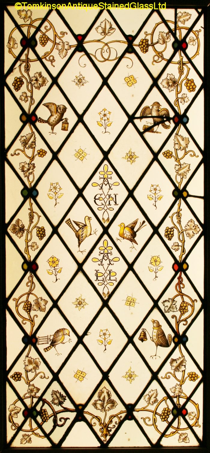 Aesthetic Movement Stained Glass Window