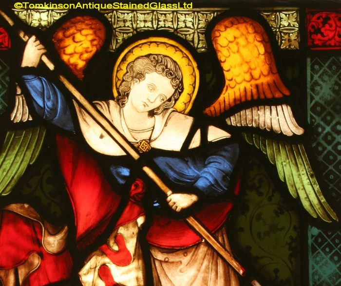 St Michael and the Dragon Stained Glass