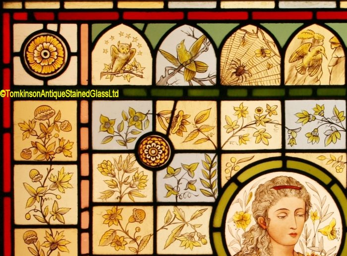 Arts & Crafts Stained Glass Window