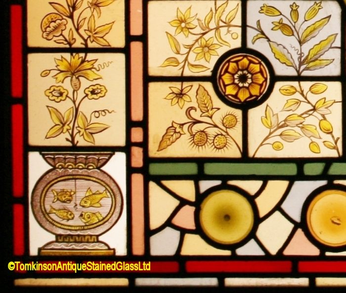 Arts & Crafts Stained Glass Window