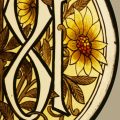 Antique Stained Glass Roundel