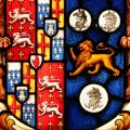 Antique Stained Glass Coat of Arms