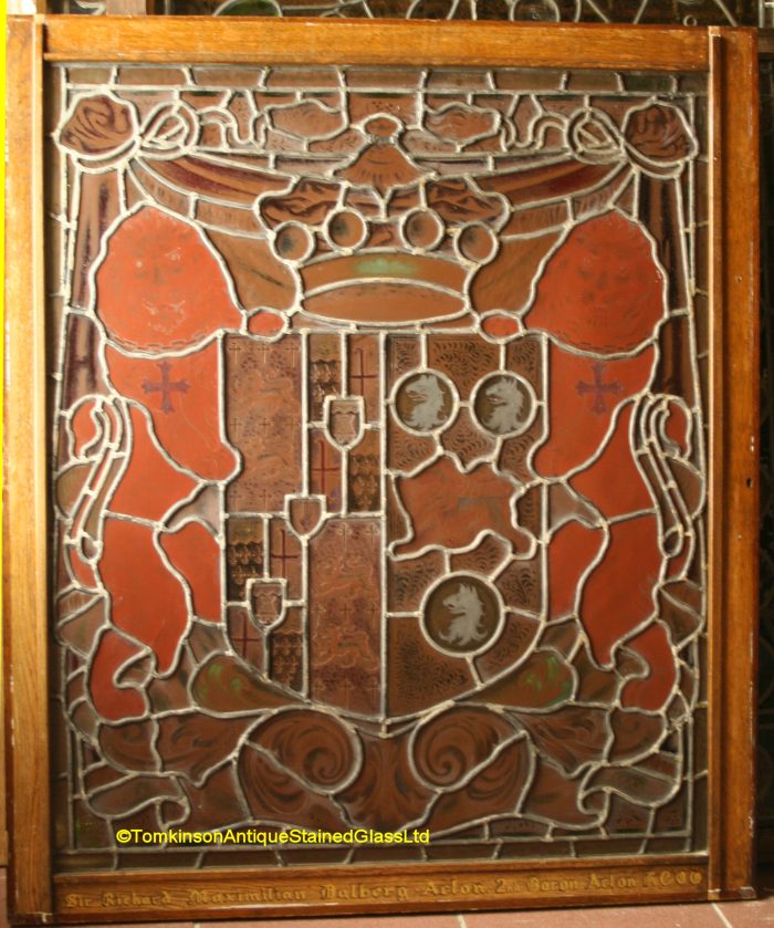 Ref: Vic616 - Victorian Stained Glass Window -  Heraldic - Armorial - Coat of Arms - Image 6