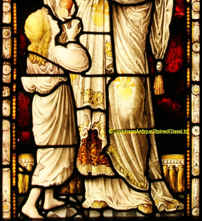 Ref: Rel368 - Antique Stained Glass Window - St Elizabeth - Image 5