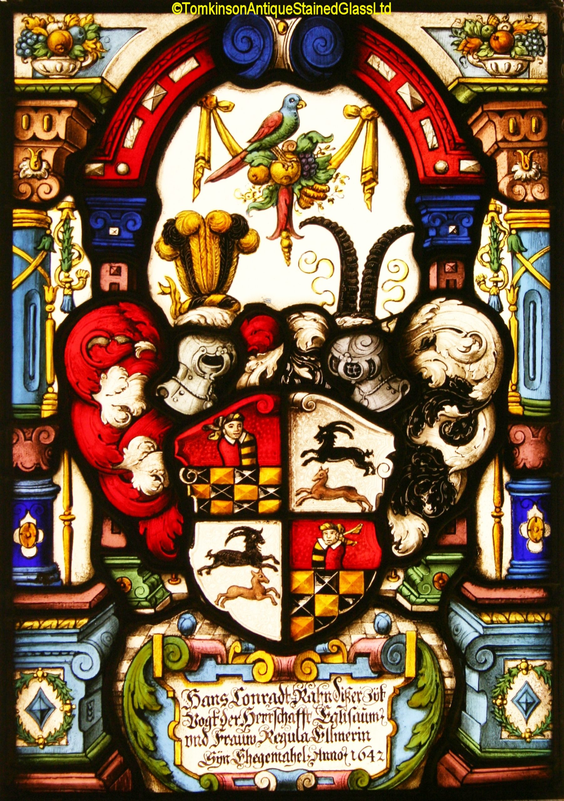 Swiss Stained Glass Window