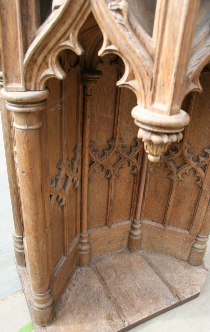 Carved Gothic Oak Alter