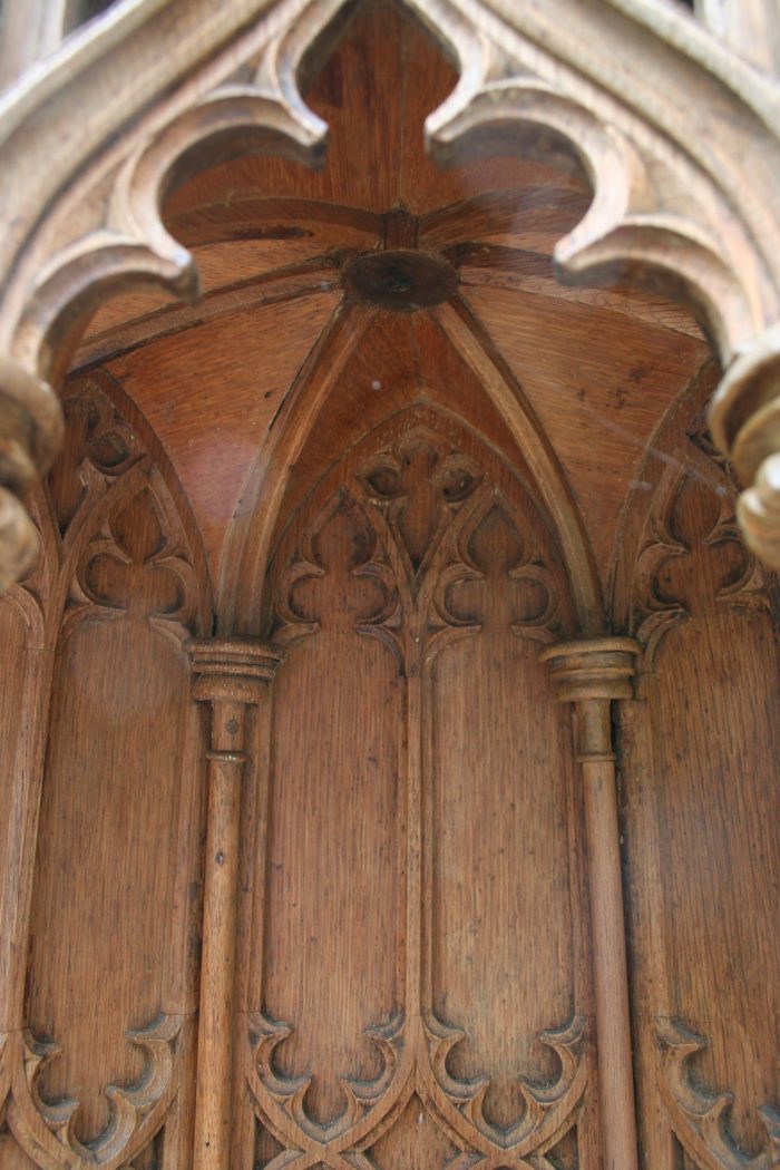 Carved Gothic Oak Alter