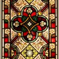 Pair Gothic Stained Glass Windows