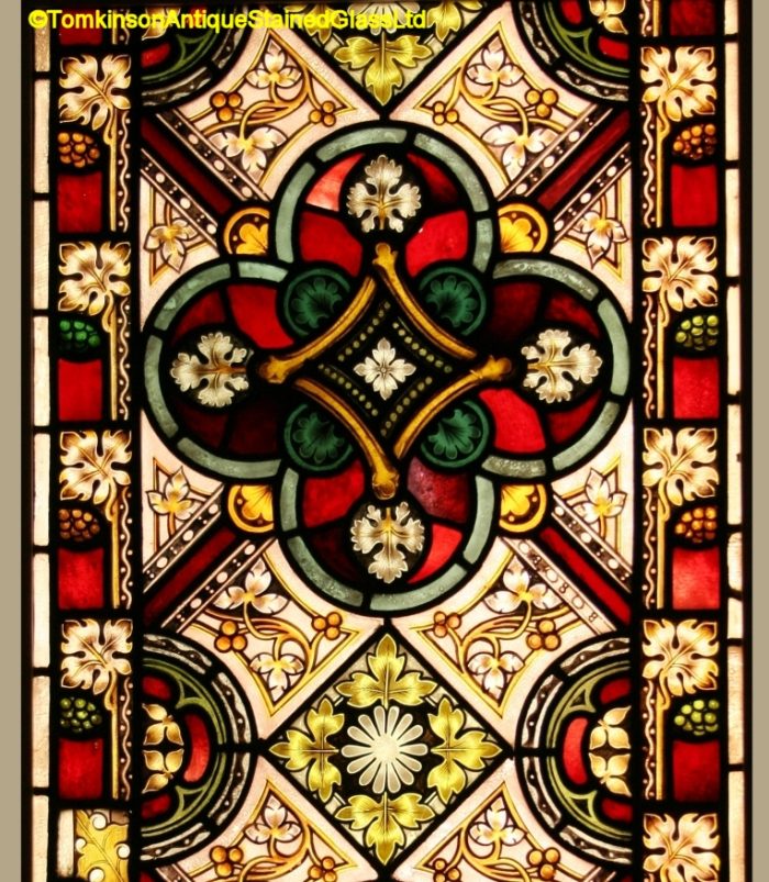 Ref: Vic627 - Victorian Stained Glass Windows - Gothic Lancet Windows - Image 4
