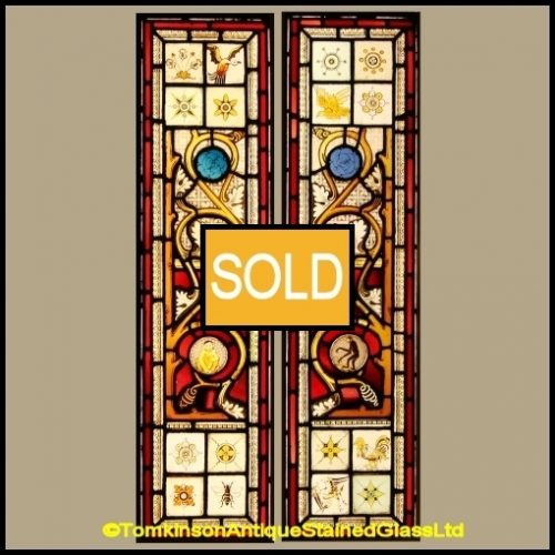 Victorian Stained Glass For Sale