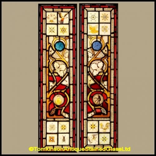 Pair Victorian Door Panels