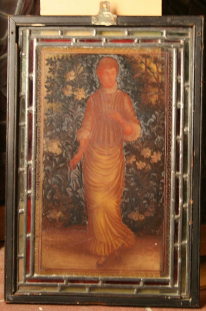 Leaded stained glass window