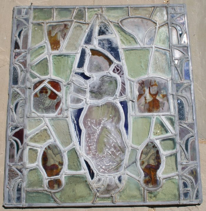 Ref: Ron520 - Roundel – Antique 15th Century Hand Painted Stained Glass Panel - Image 7