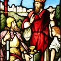 King David stained glass window