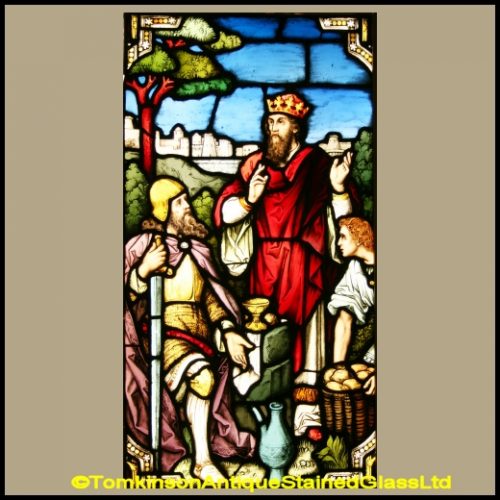 King David stained glass window