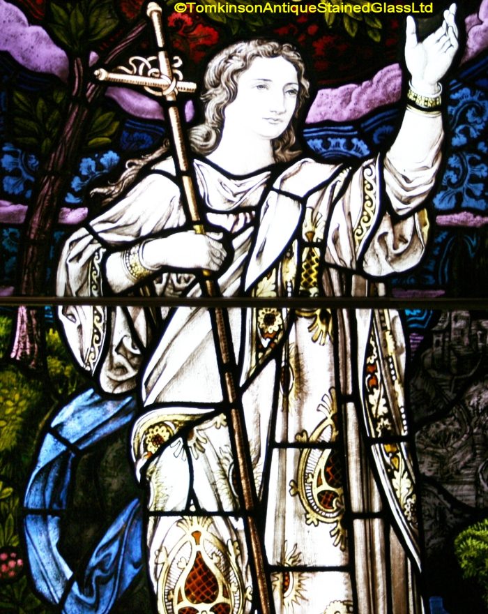Ref: Rel388 - Antique Stained Glass Window - - Image 3