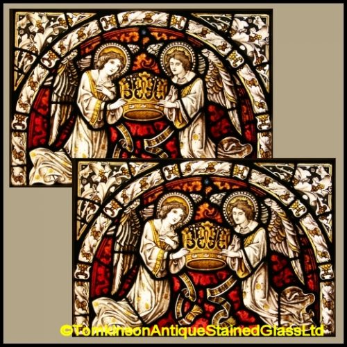 Antique Church Stained Glass Windows