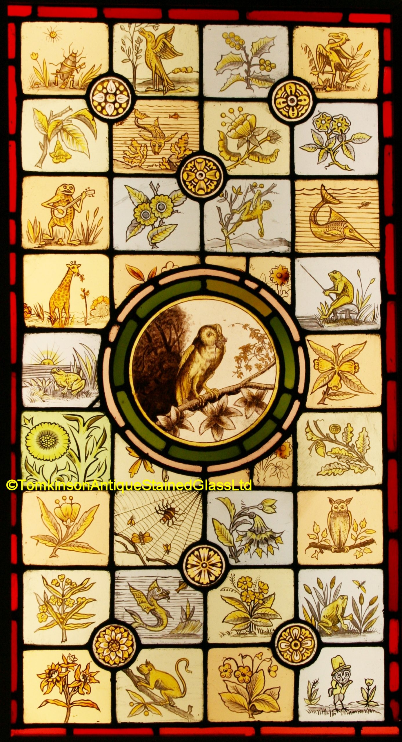 Ref: Vic639 - Victorian Stained Glass Window - Victorian Whimsy - Image 2