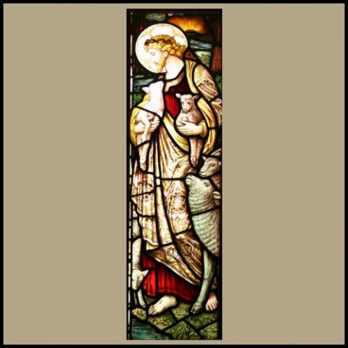 The Good Shepherd Victorian Stained Glass Window