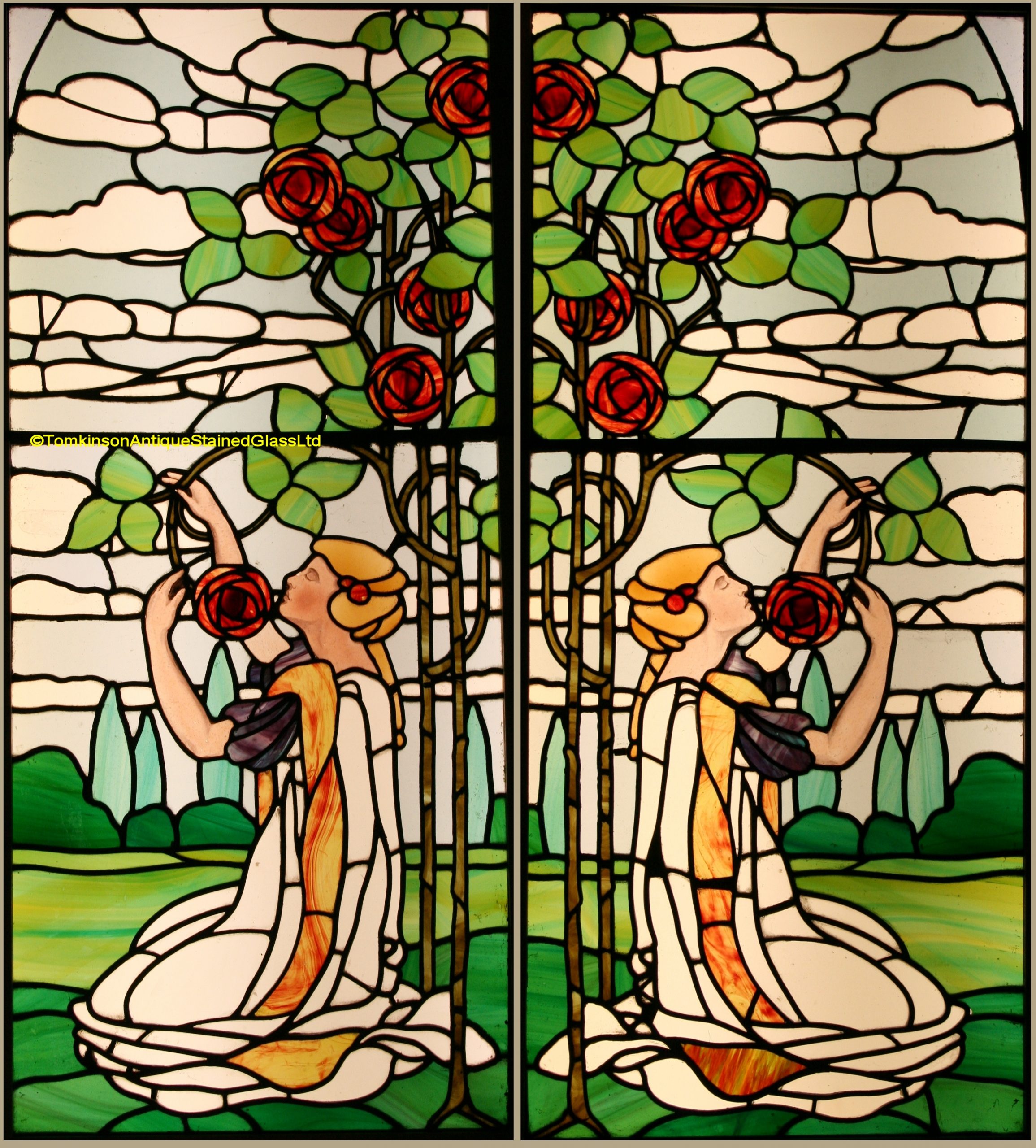 Art Nouveau Stained Glass Windows