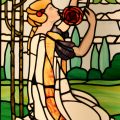 Art Nouveau Stained Glass Window