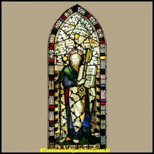 St Peter Antique Stained Glass Window