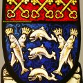Worshipful Company of Fishmongers. Heraldic, Armorial, Coat of Arms Stained Glass