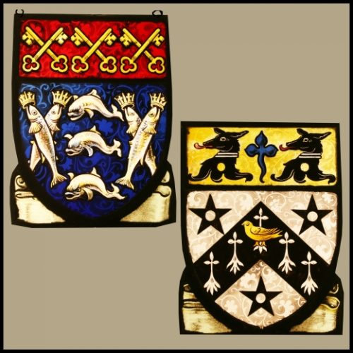 Heraldic, Armorial, Coat of Arms Stained Glass