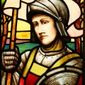 St George Stained Glass Panel